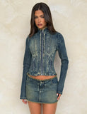 OPHELIE JACKET BLUE DENIM BLUE DENIM
