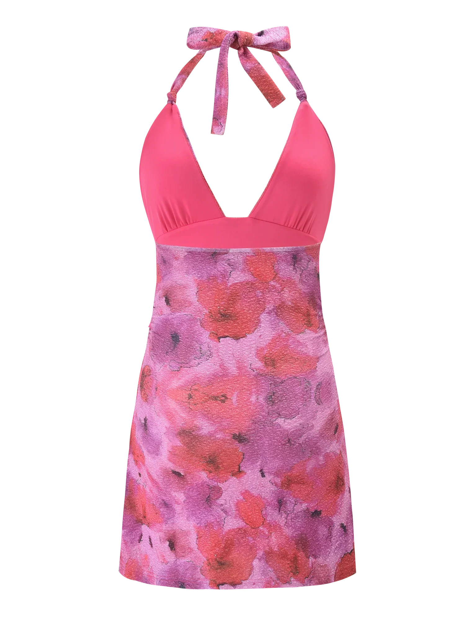 TALYN MINI DRESS PINK SPARKLE FLORAL