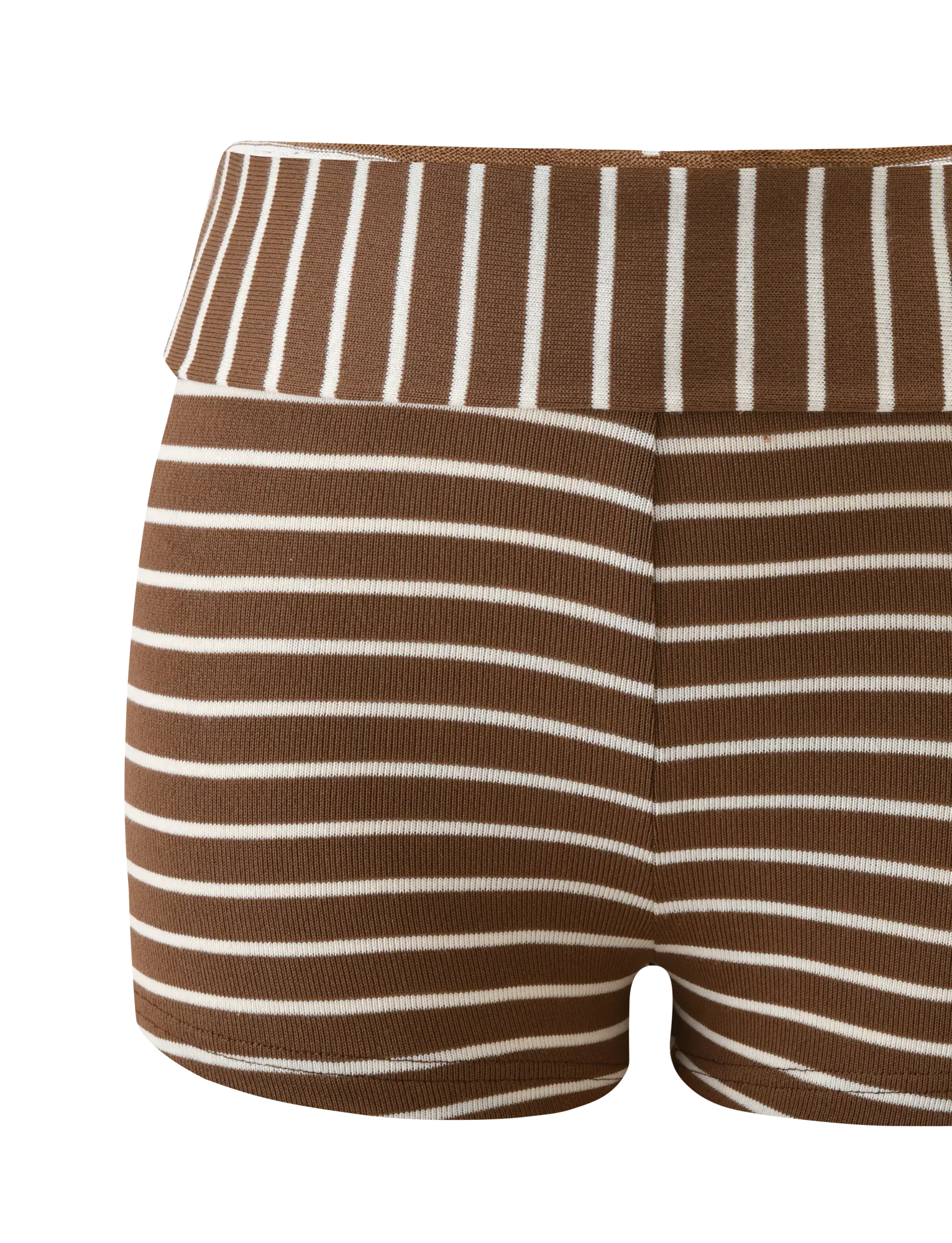 BODE STRIPED SHORT CREAM BROWN STRIPE