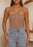 Luxe Energy Corset Top Nude