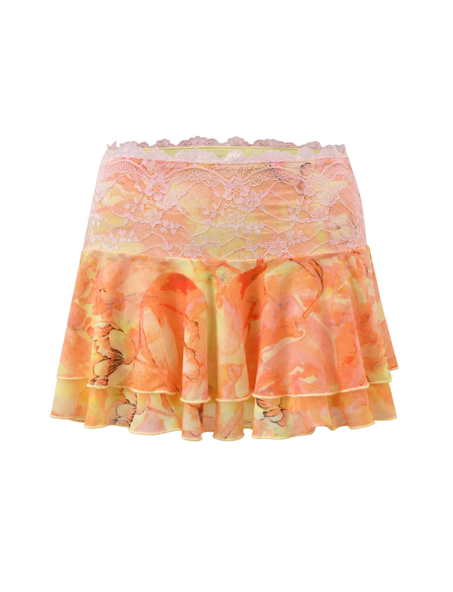 DUNE MESH SKIRT CREAMSICLE