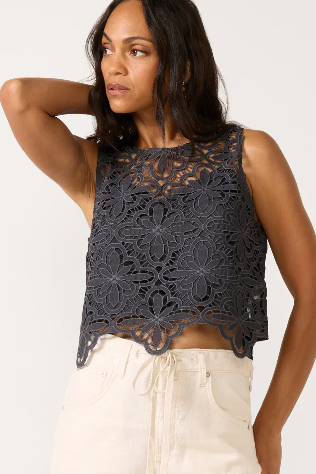 Tia Eyelet Top