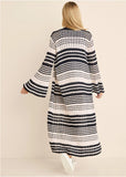 Stripe Duster White Multi