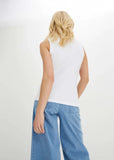 Crew Neck Tank White