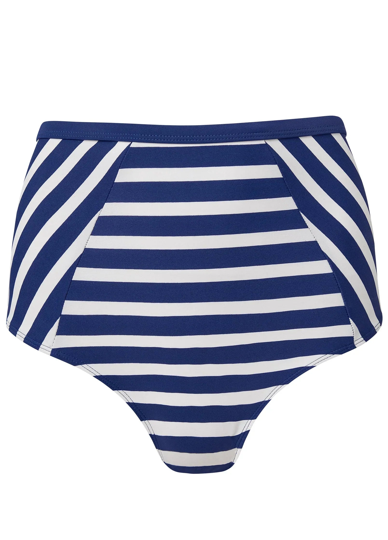 St Tropez High Waist Bottom Navy Blue White Stripes