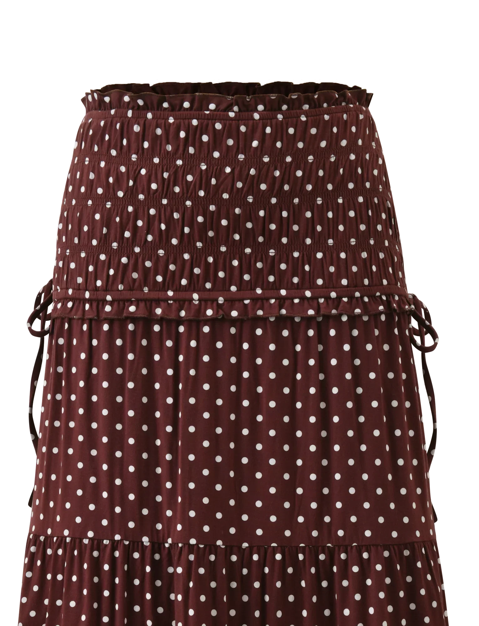 DENALI MAXI SKIRT BROWN DOT