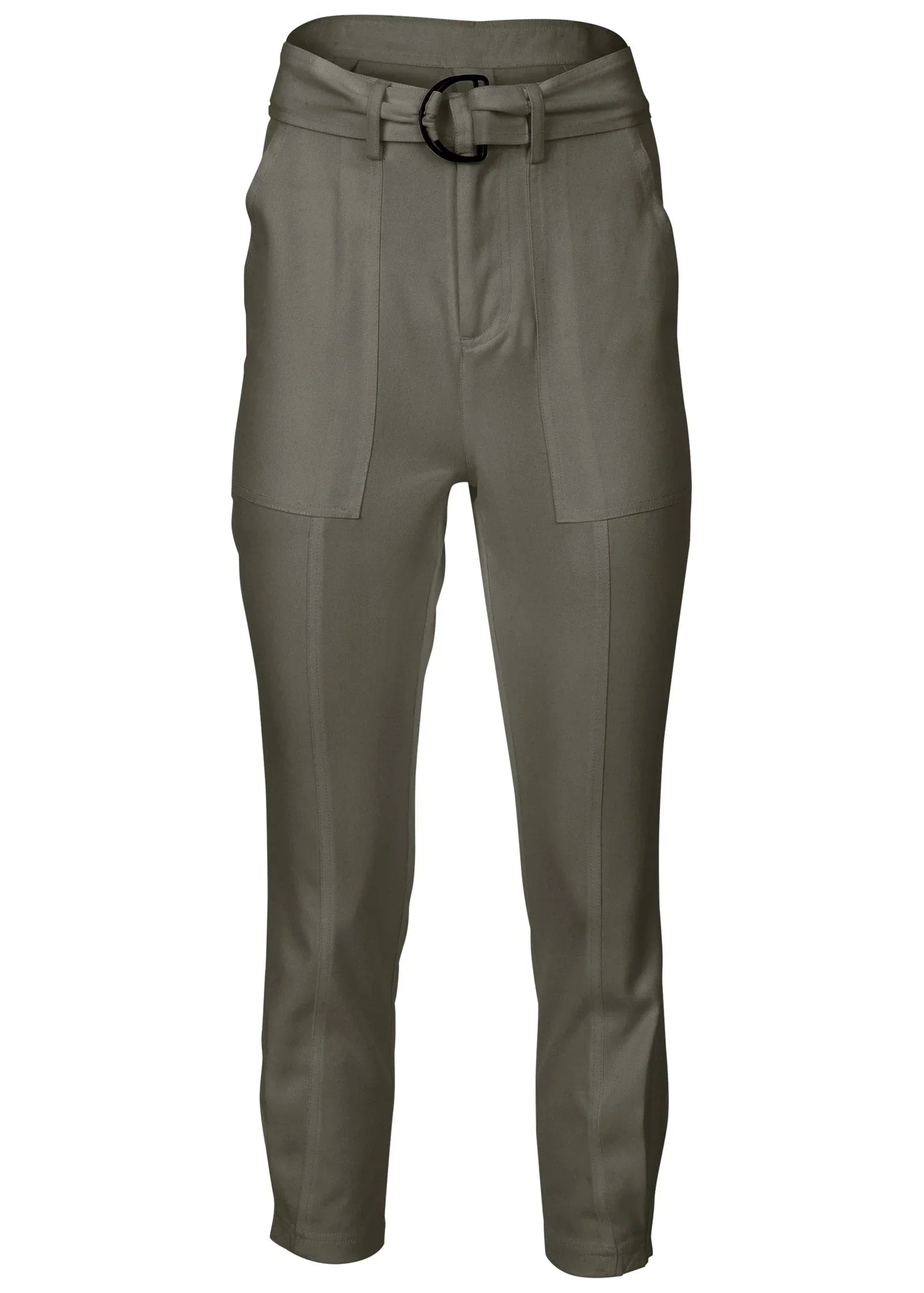 Relaxed Twill Straight Pant Olive