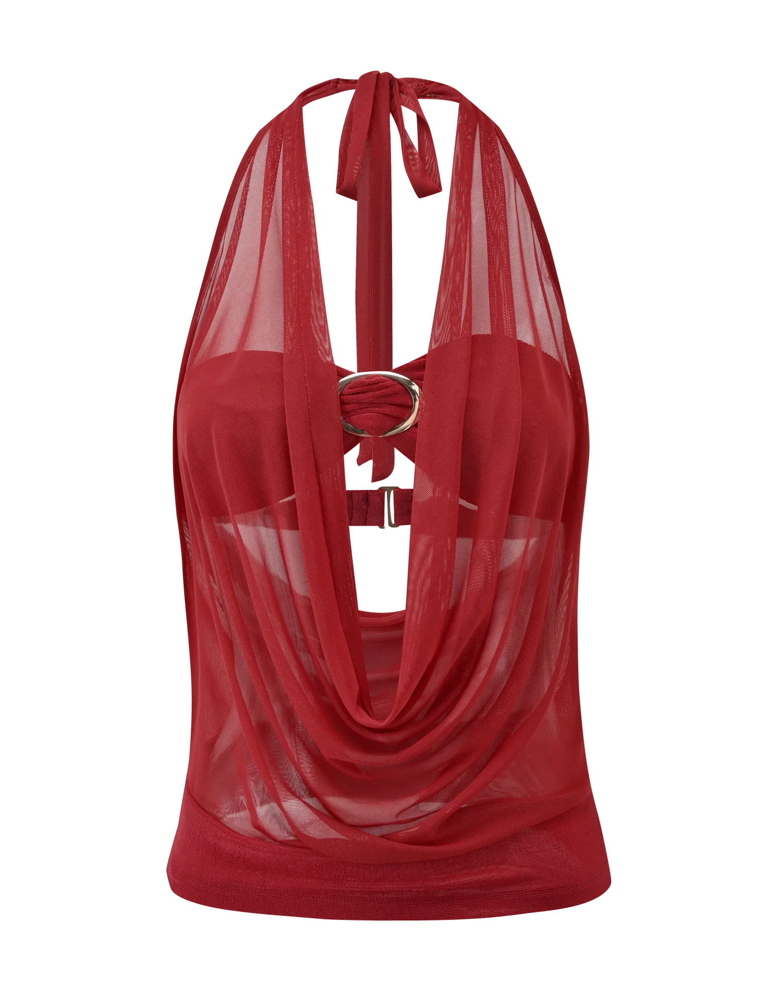 MAKENA TWO PIECE TOP RED