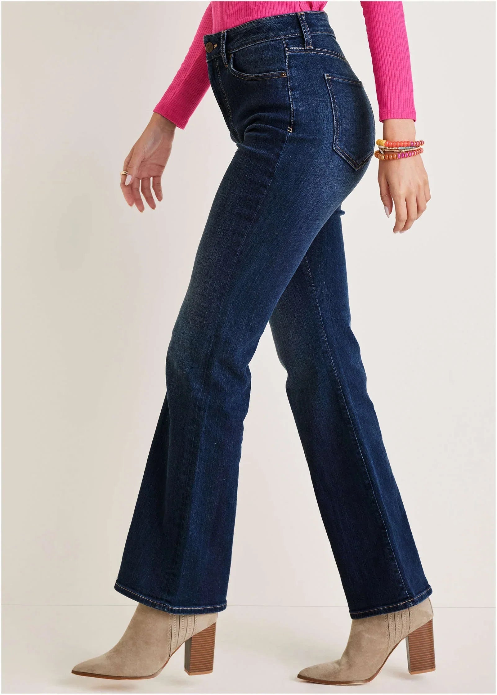 Penelope Modern Flare Jeans Dark Wash