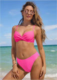 Fiji Moderate Bikini Bottom Hot Pink