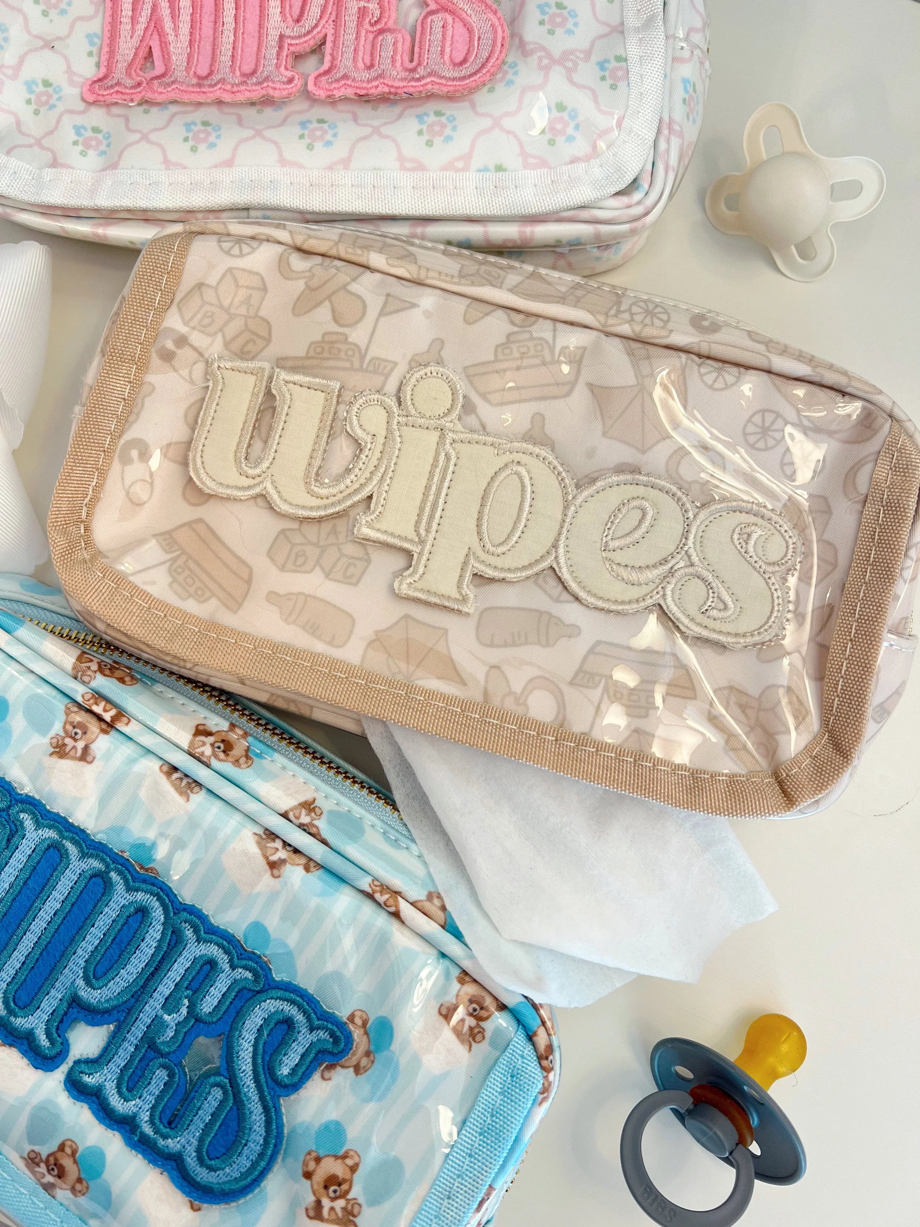 KenzKustomz Wipes Pouch Clear Coat Bag