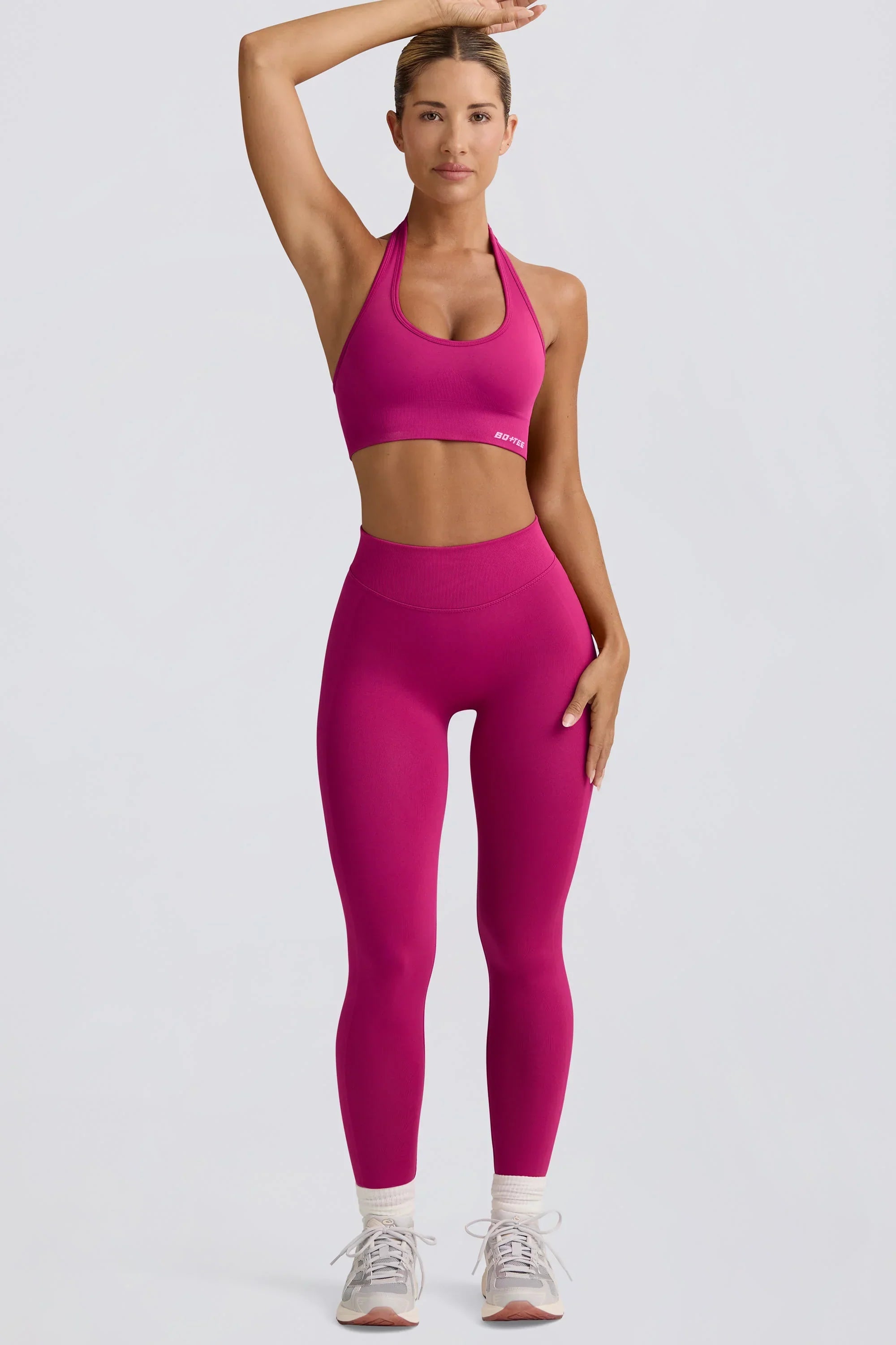 Define Luxe High Waist Leggings in Berry