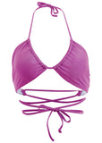 Ibiza Triangle Bikini Top Violet Shine