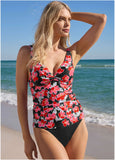 Paros Underwire Tankini Top Cartoon Poppy