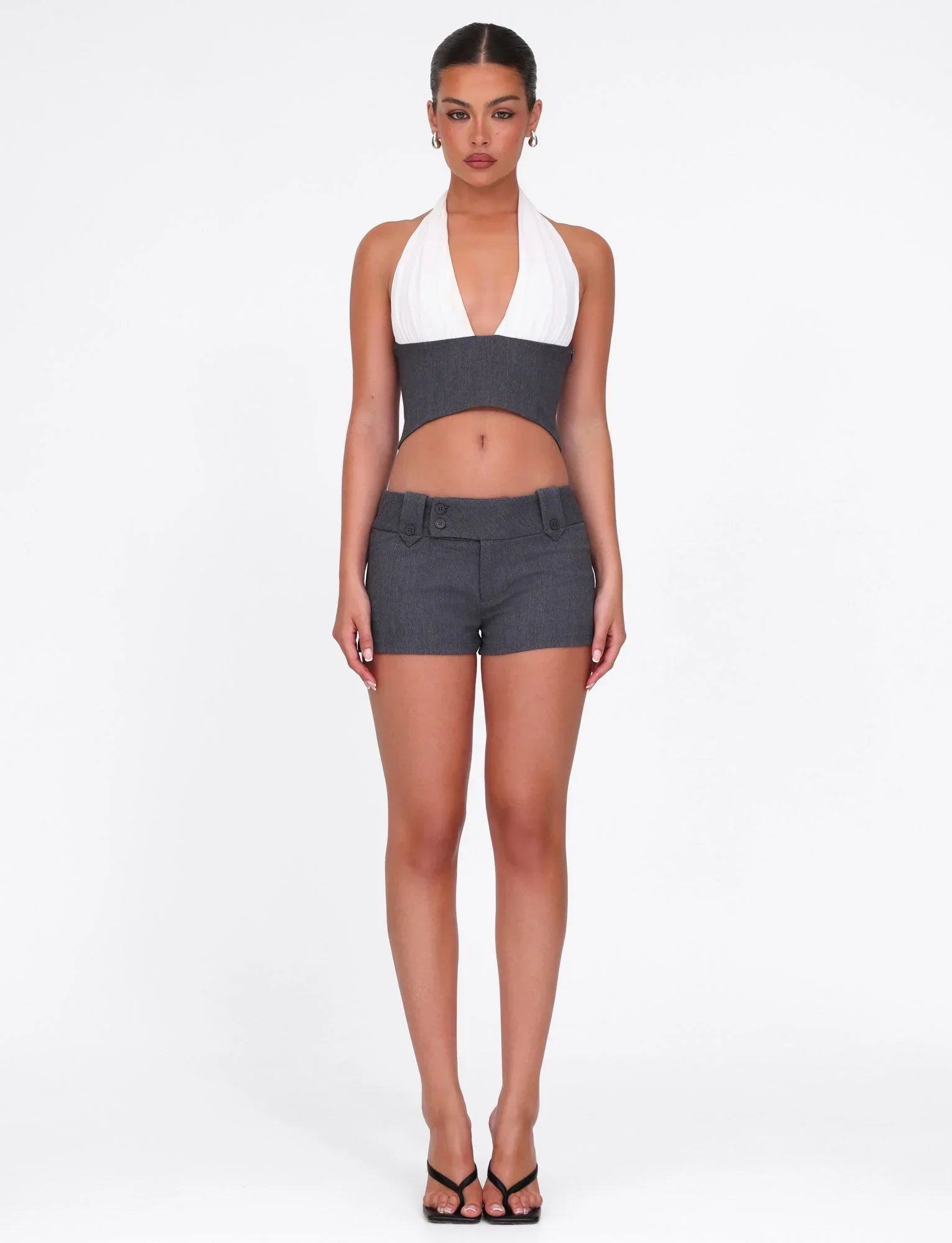 LOTUS TOP CREAM GREY