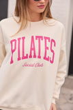 Pilates Cream Graphic Sweatshirt