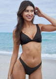 Antigua Twist Bikini Top Jet Black