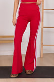 Daily Dash Cherry Red Flare Leggings SALE