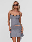 ROWENA MINI SKIRT GREY