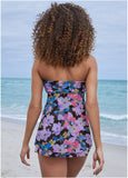 Lanai Bandeau Tankini Top Evening Bloom