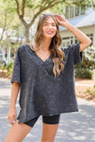 Britton Black Oversized Tee