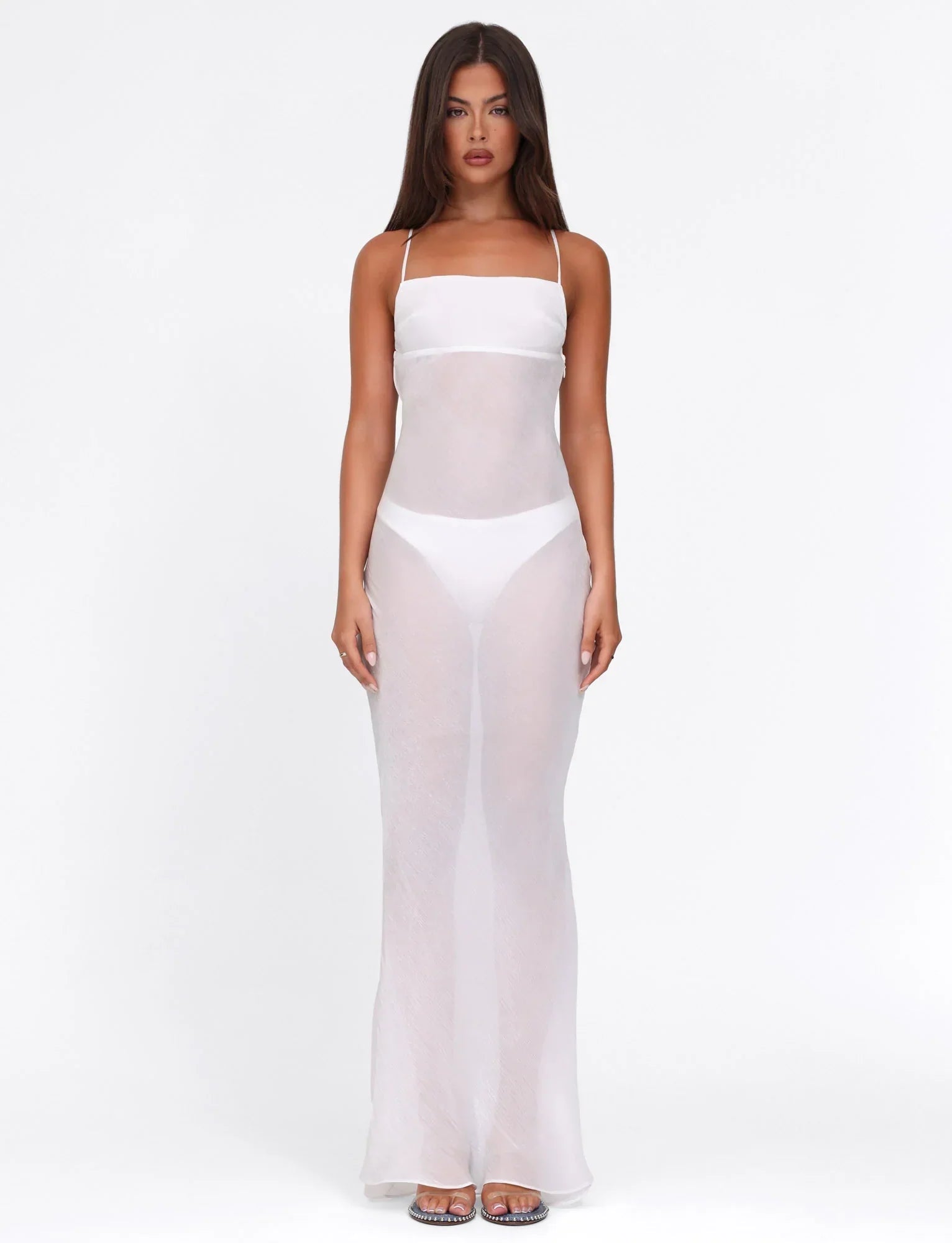KIAH MAXI DRESS WHITE ICE