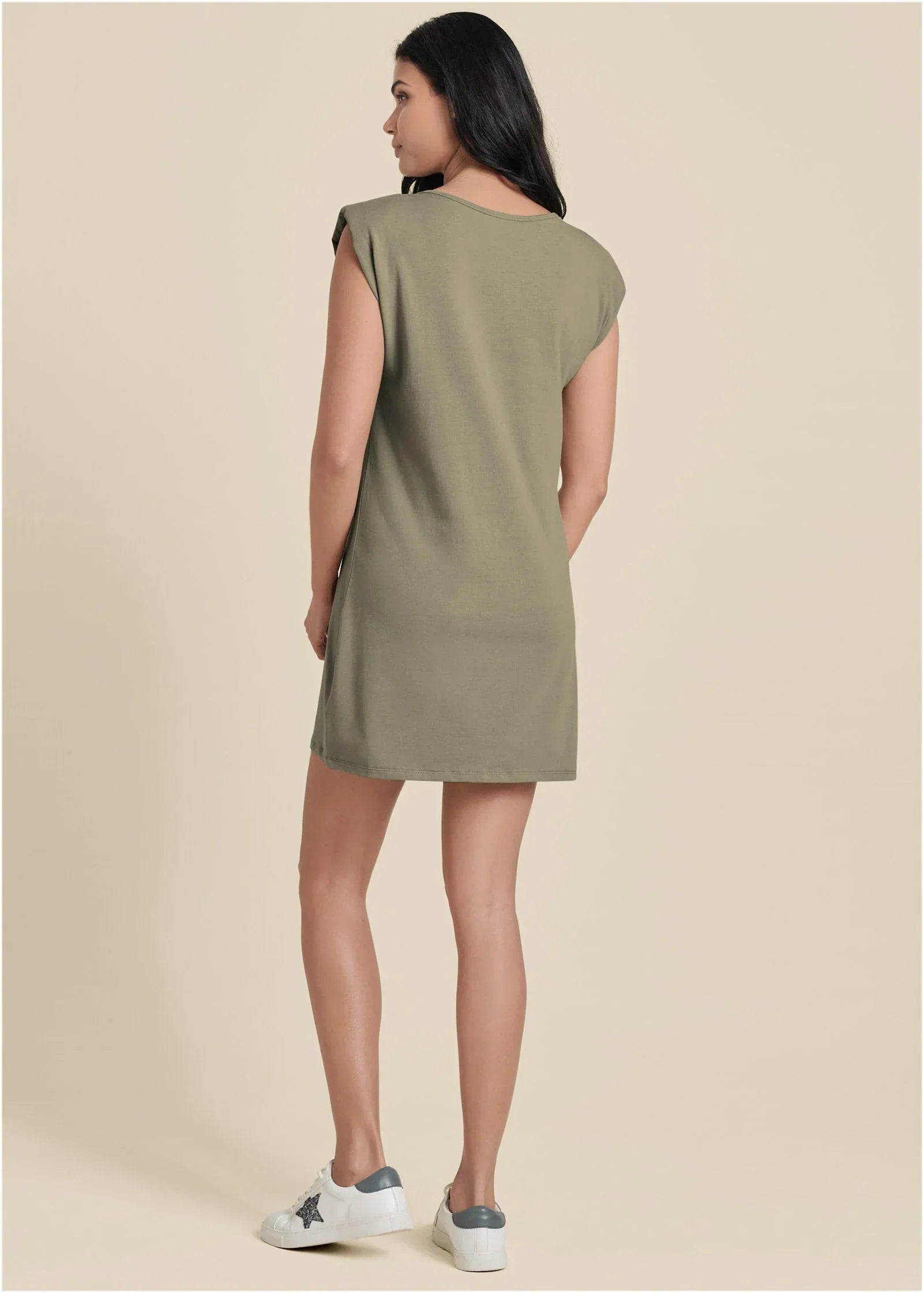 Easy Shift Dress Olive