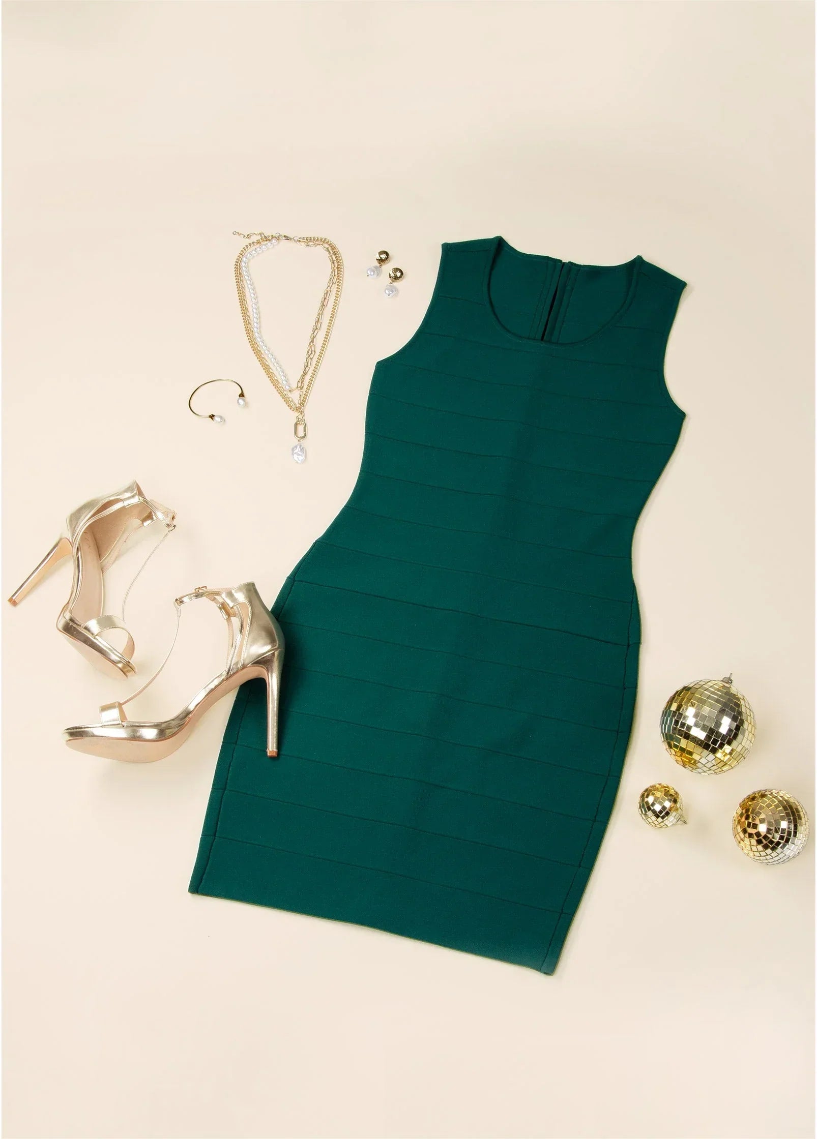 Bandage Mini Dress Green