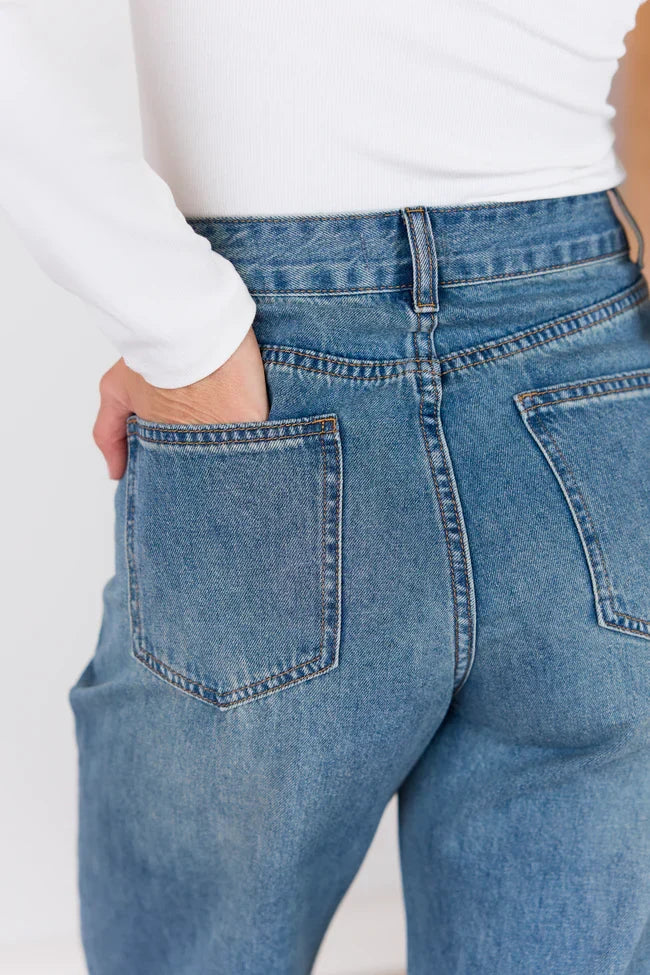 My Favorite Dark Wash Loose Fit Jeans