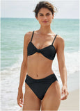 Knot Detail Bikini Bottom Black Beauty