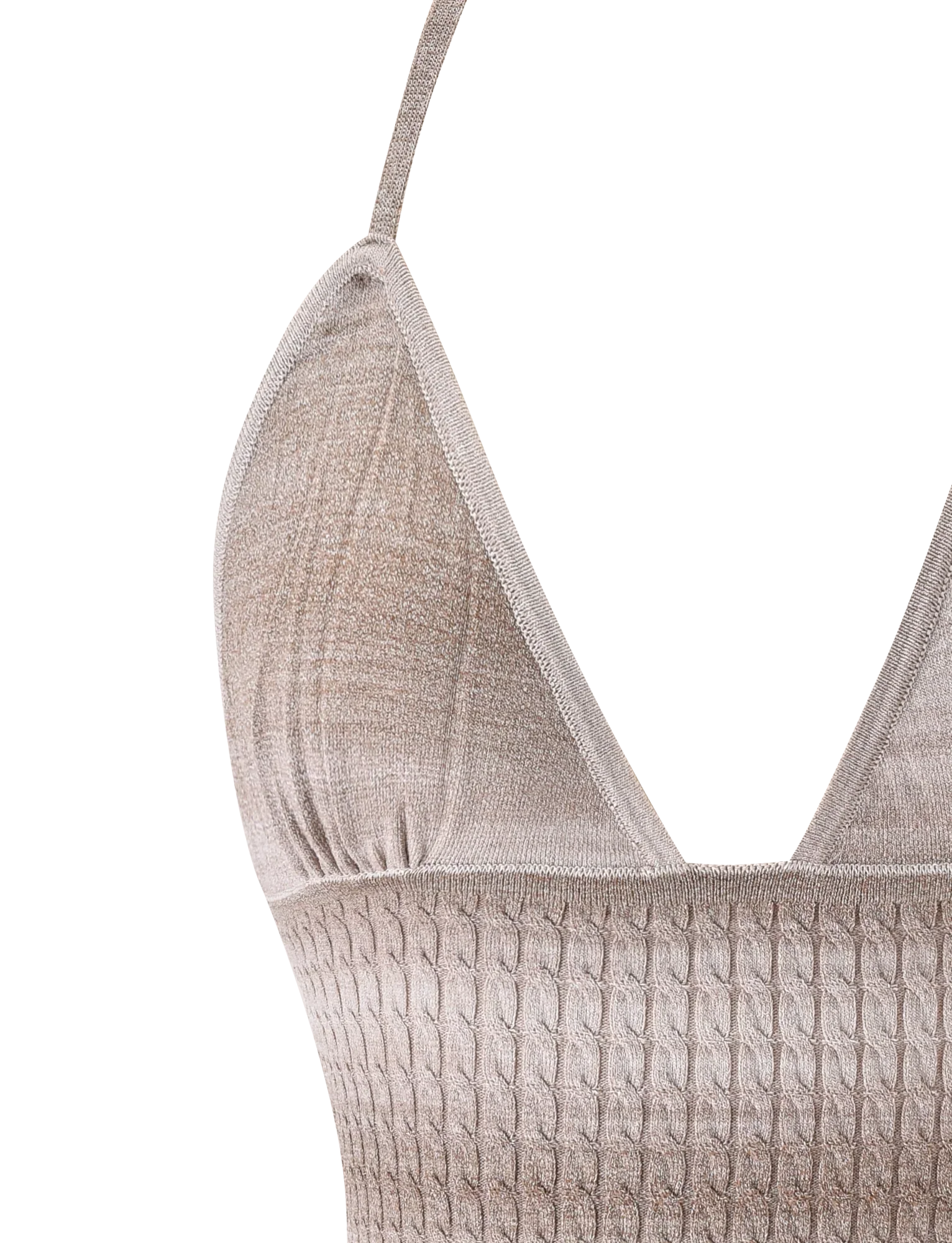 MARISSA KNIT CAMI TAUPE OMBRE STRIPE