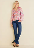 High Low Blouse Venetian Paisley