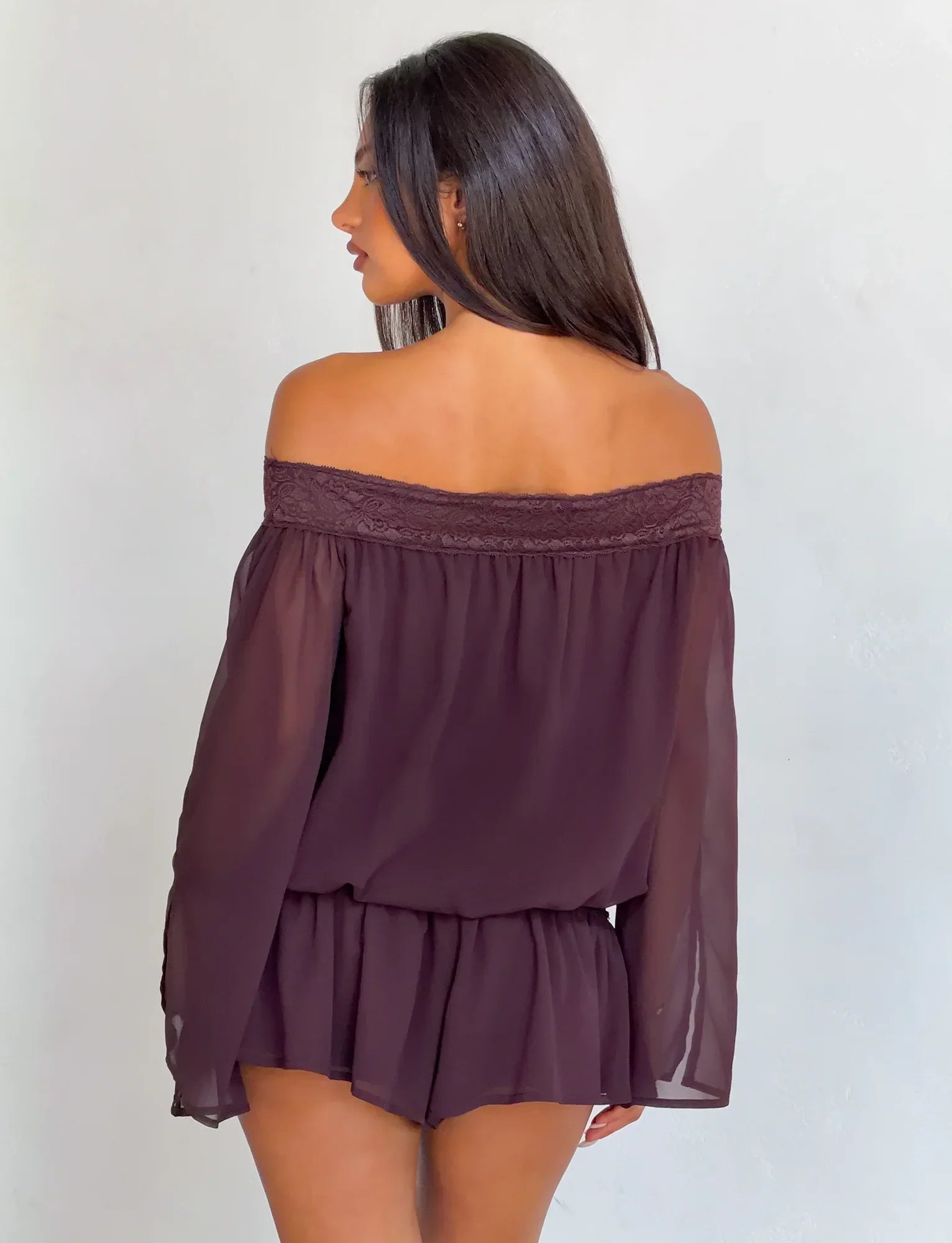 TESSIE PLAYSUIT BROWN