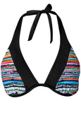 Belize Underwire Halter Top Tropical Stripe