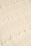 Ruffled Mid Rise Maxi Skirt in Ivory