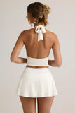 Modal Halterneck Tank Top in White