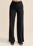 High Rise Wide Leg Trousers Jet Black