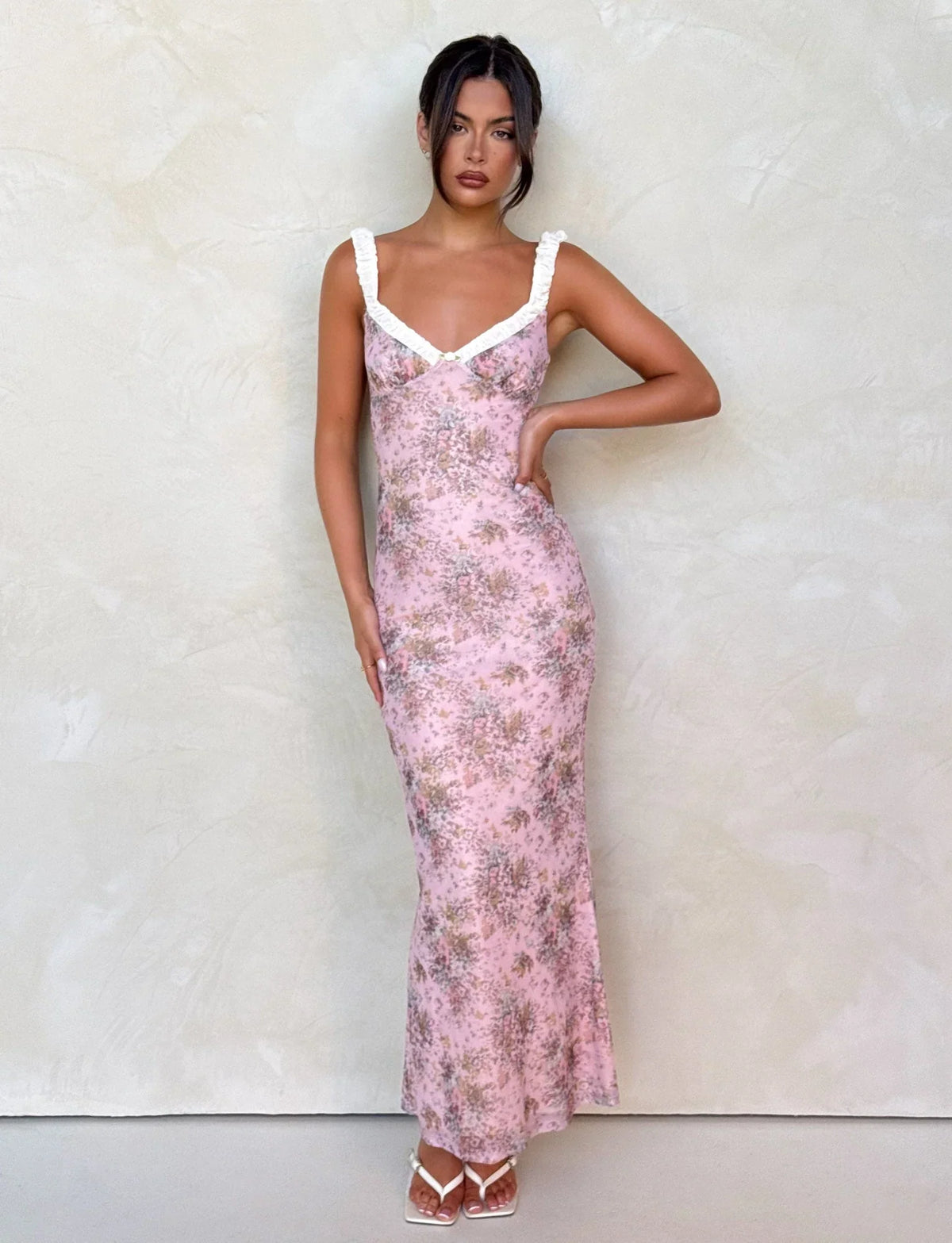 AMARAN DRESS PINK CAMO FLORAL