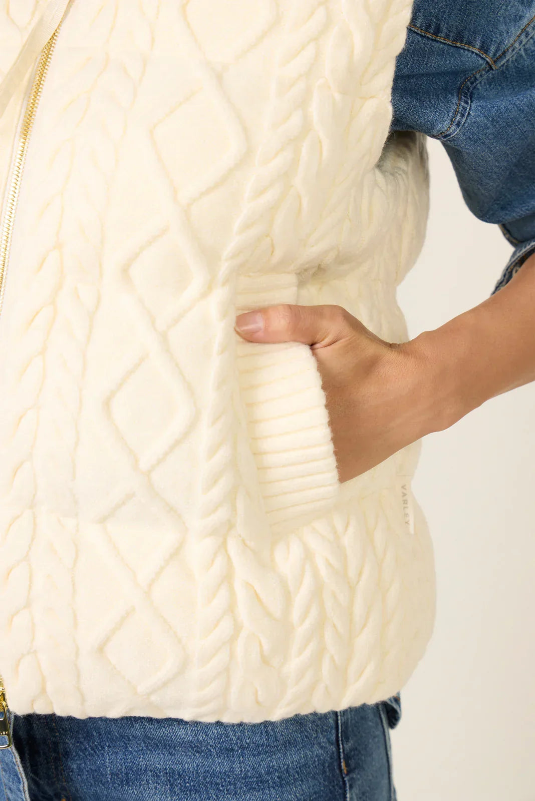 Irina Cable Knit Gilet