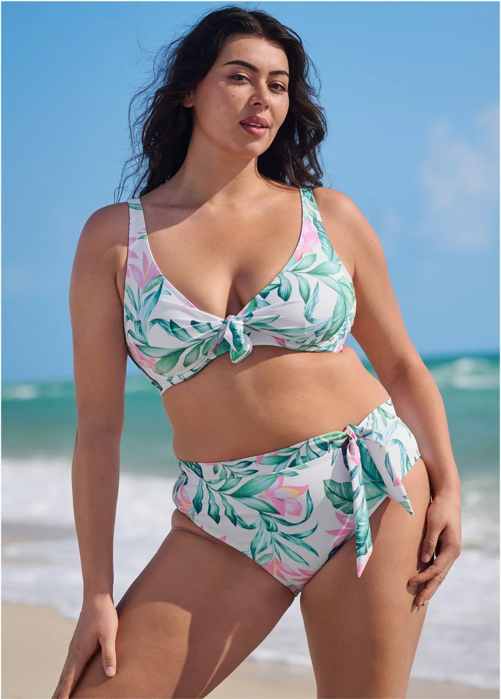Tamera High Waist Bottom Tropical Garden