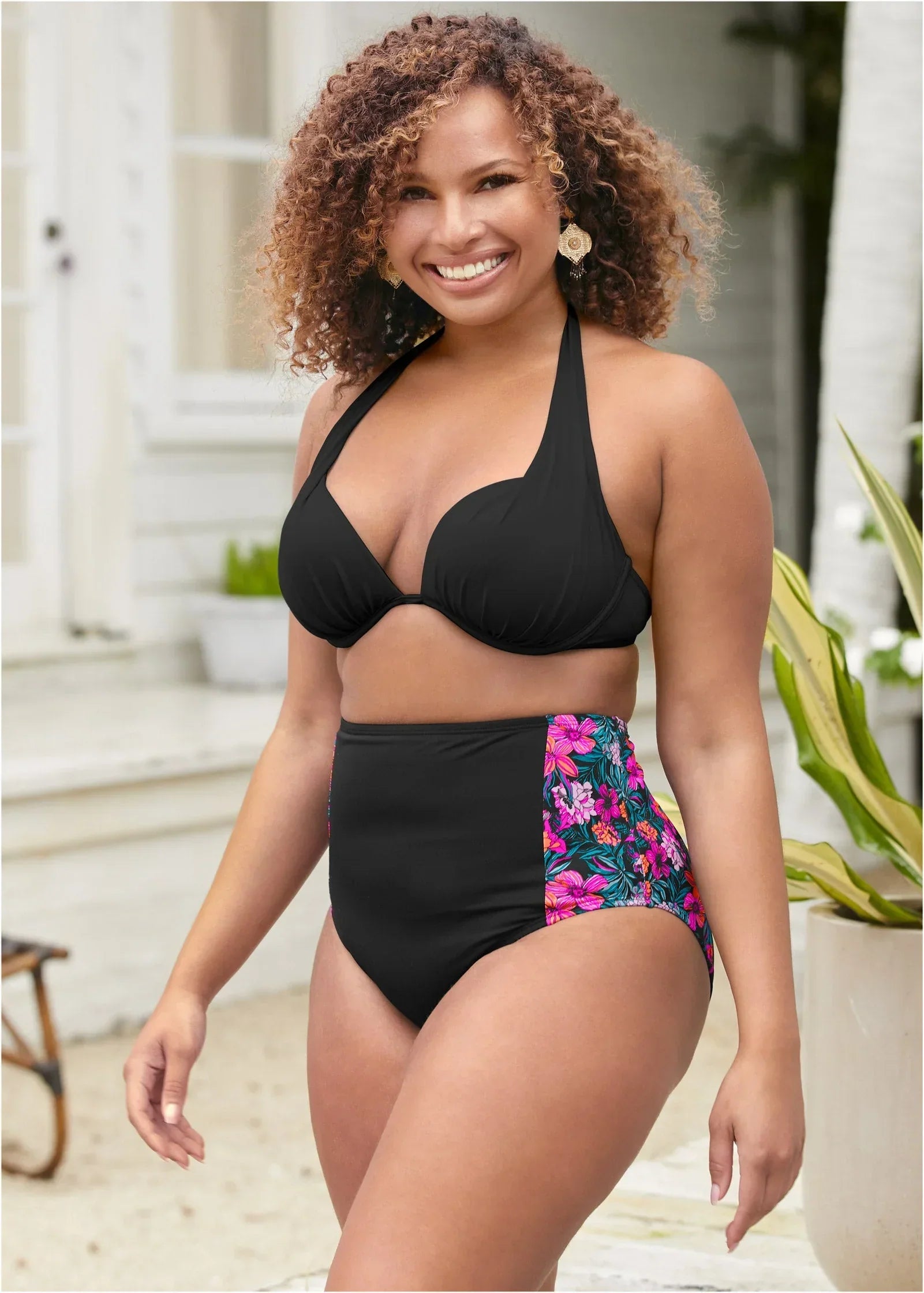 Maximum Shaping High Waist Bottom Hawaiian Hottie