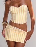 HAVANA SKIRT YELLOW STRIPE