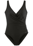 V Neck One Piece Black