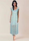 Ruffle Detail Maxi Dress Dancing Whimsy Floral