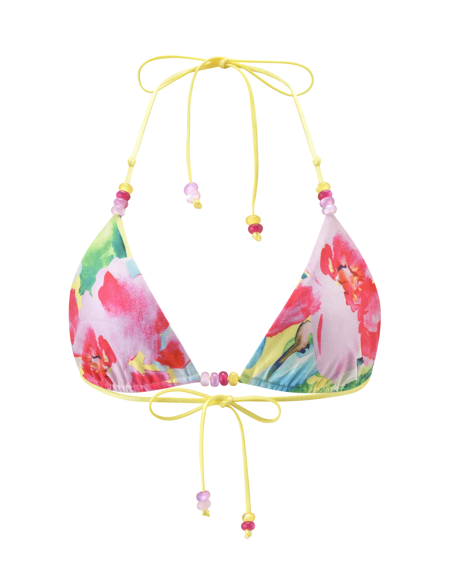FINLEA REVERSIBLE BIKINI TOP GARDEN DAIQUIRI FLORAL