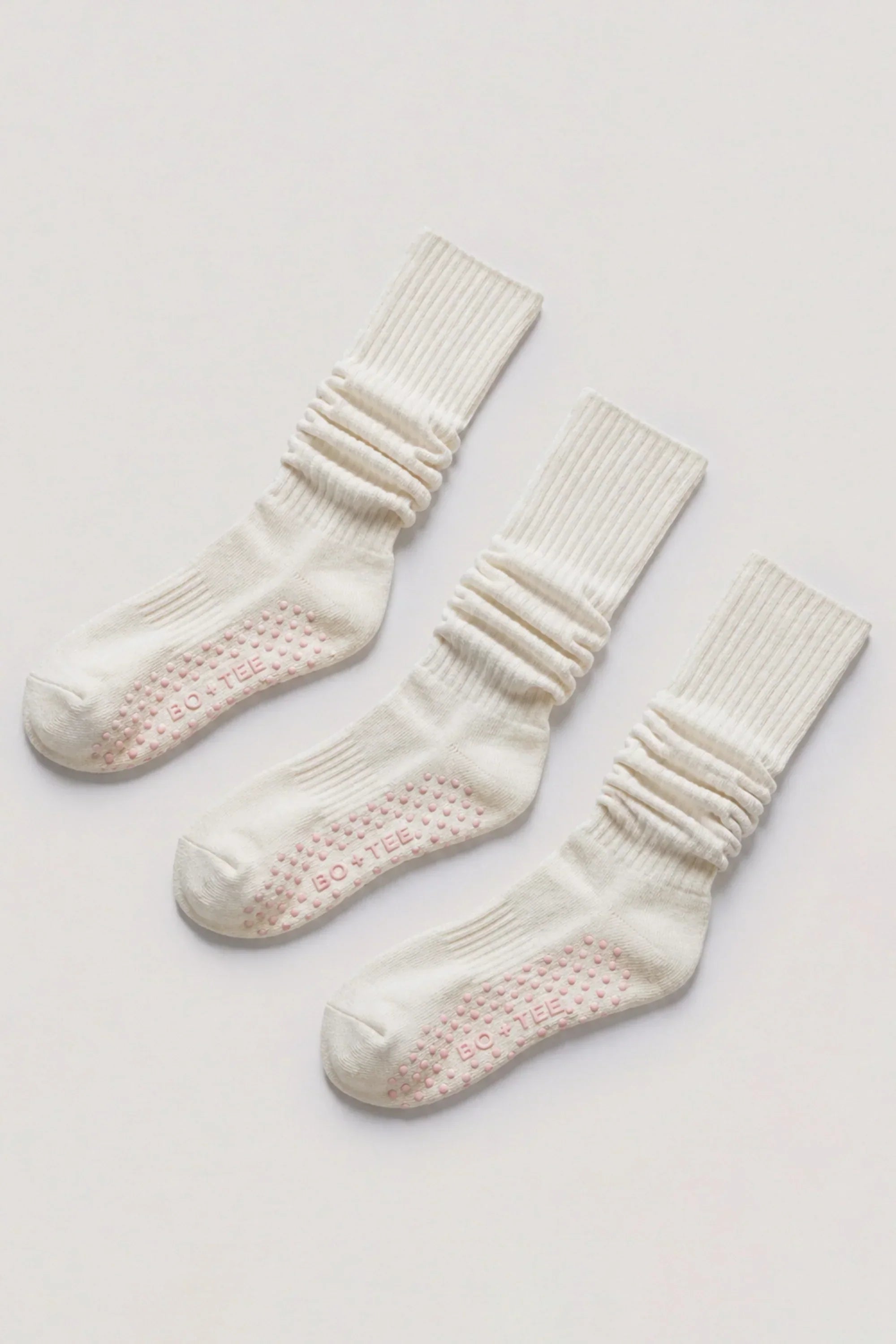 Pilates 3 Pack Socks Bundle in Coconut