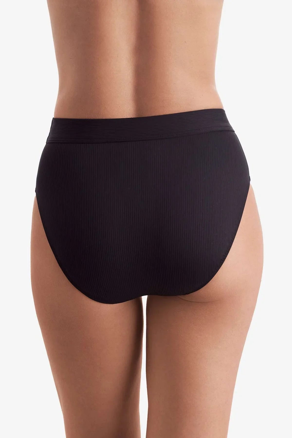 Brooke High Waist Pant Black Lido Rib