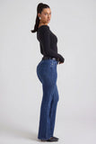 High Rise Flared Jeans in Indigo Wash