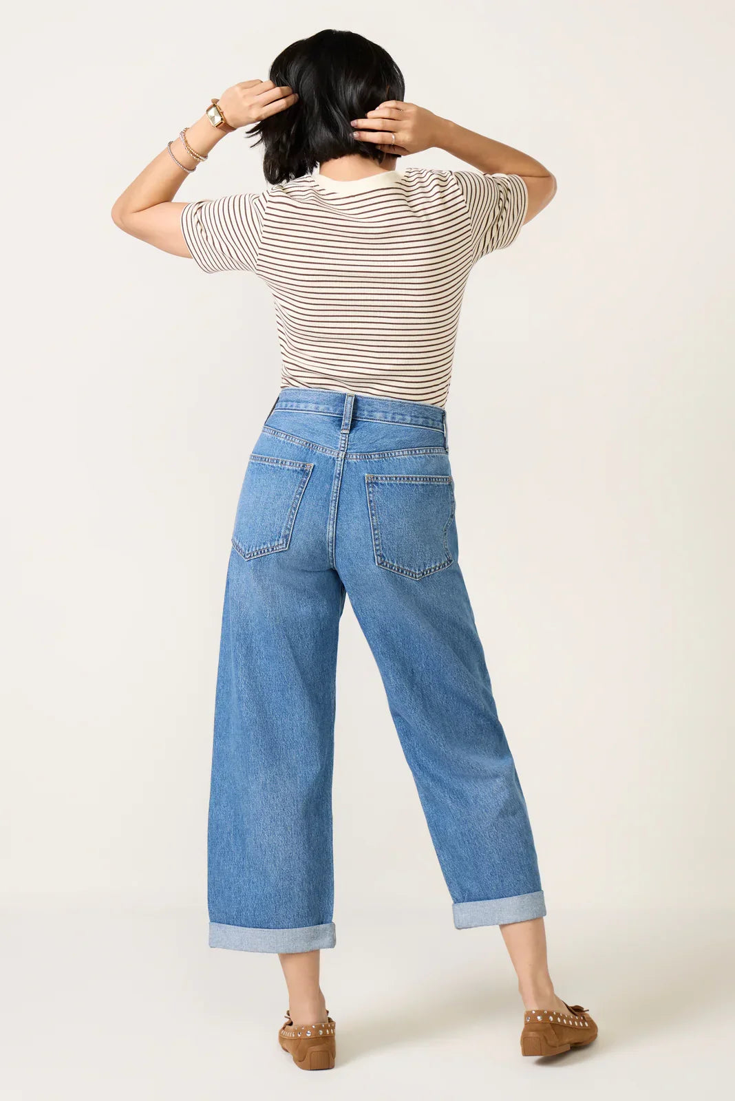 Petite Donny Rolled Hem Boyfriend Jean