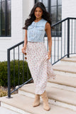 Holland Ivory Floral Maxi Skirt